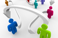 Connected People in Network